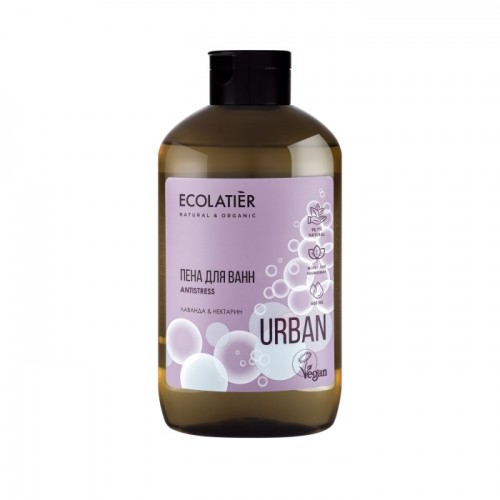 ECOLATIER Urban - Antistres pena za kupanje LAVANDA & NEKTARINA 600ml