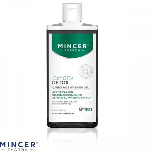 MINCER PHARMA OXIGEN DETOX N° 1511 - Carbo gel za čišćenje lica 250ml