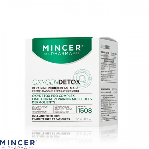 MINCER PHARMA OXIGEN DETOX N° 1503 - Noćna krema i maska za oporavak kože 50ml