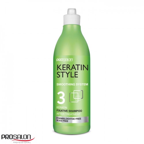 Šampon sa keratinom za fiksiranje kose KERATIN STYLE PROSALON | Šamponi sa keratinom | Njega kose | KozmoShop Online